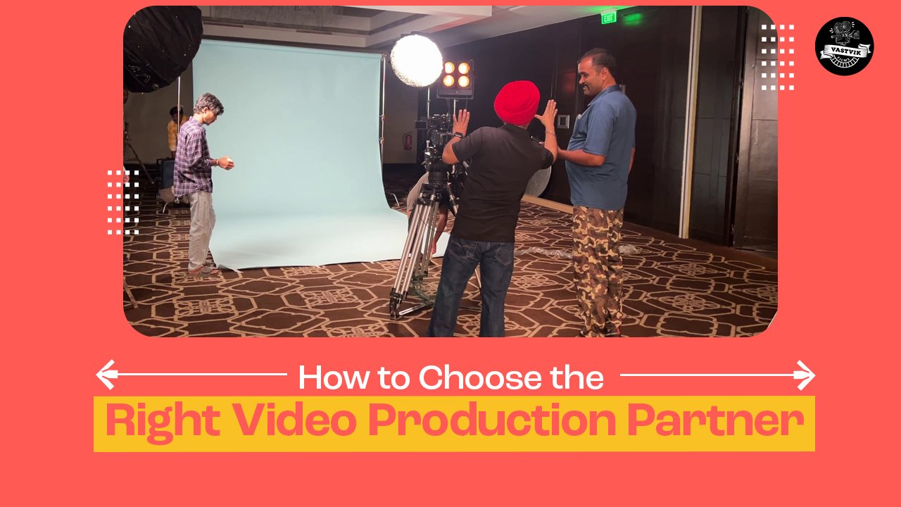 Professional video production team filming for a brand – choosing the right video production partner for quality content creation.