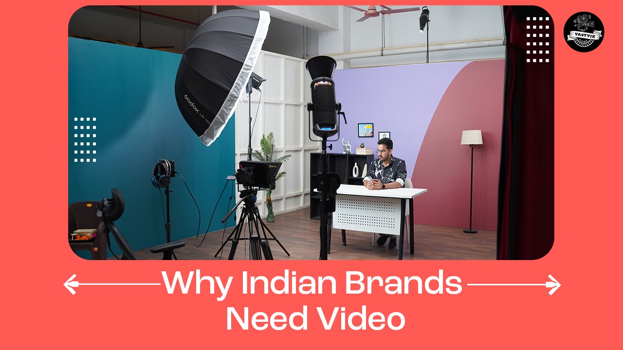 Indian marketing team shooting a professional video to promote their brand online