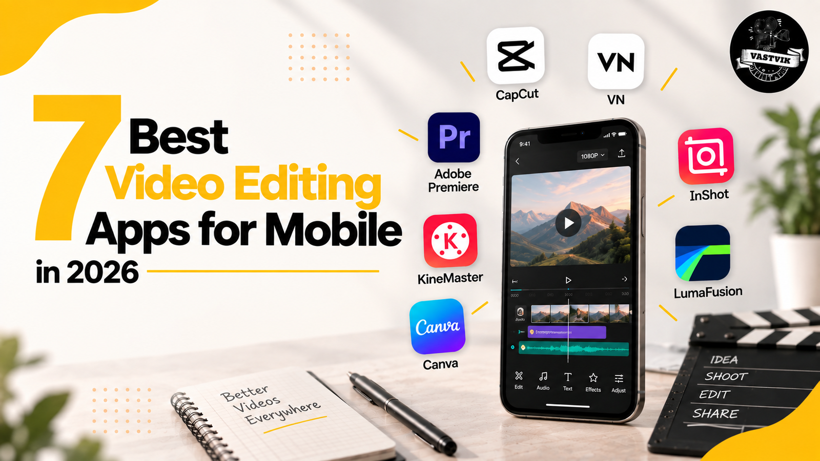 7 Best Video Editing Apps for Mobile in 2026: CapCut, VN, InShot & More