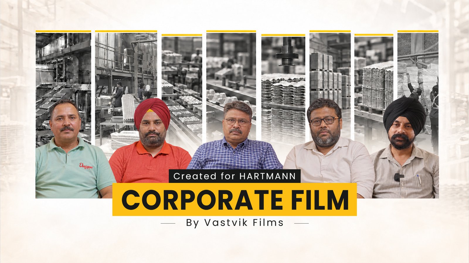 HARTMANN corporate film produced by Vastvik Films, featuring employee interviews, factory operations, industrial machinery and manufacturing processes.